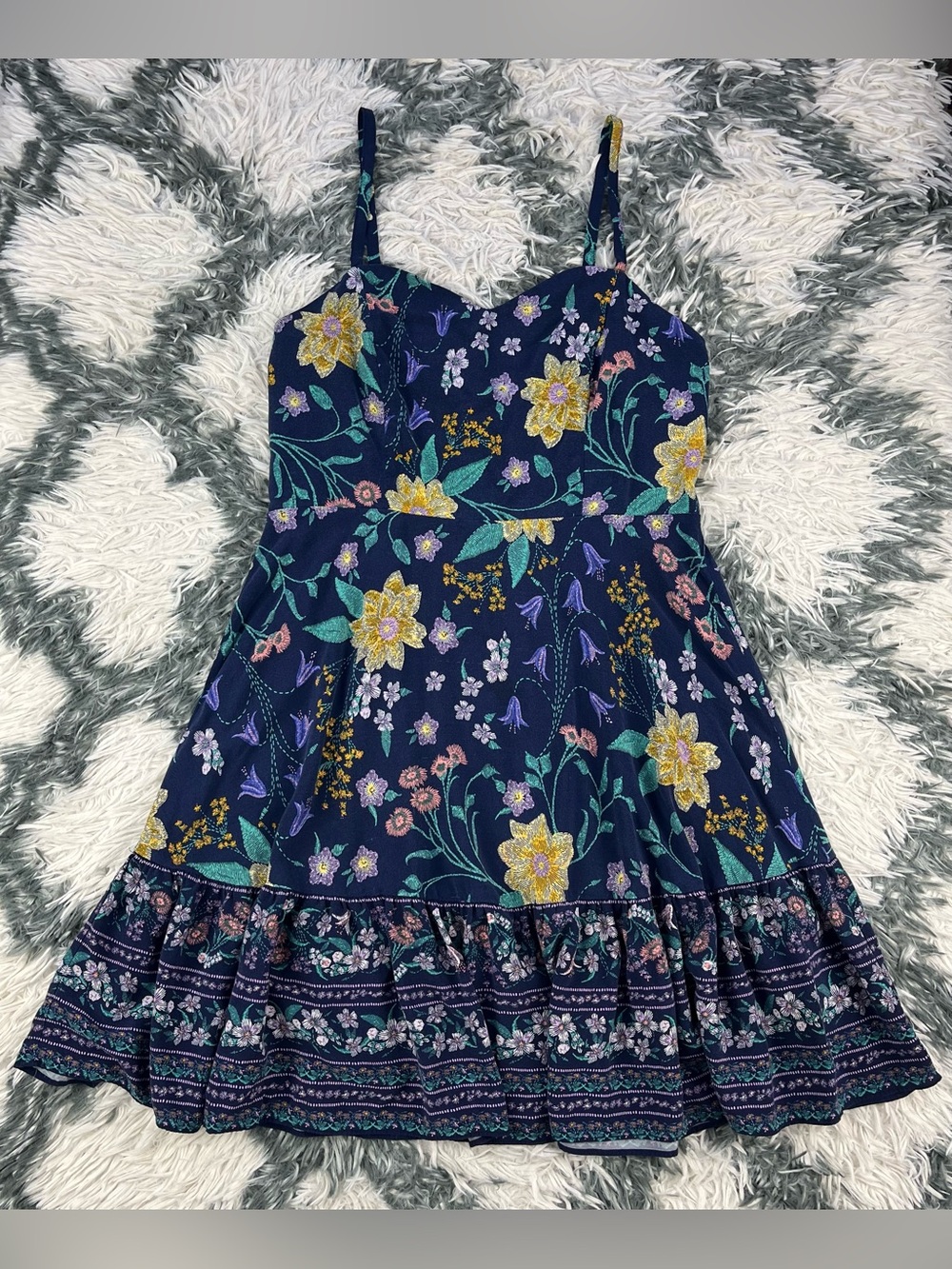 Old Navy Women’s Blue Floral Cami Mini Dress Size Large